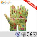 Sunnyhope nitrile recubiertos guantes de jardín para las mujeres